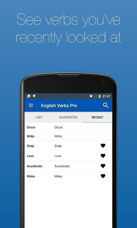 English Verb Conjugator Pro Screenshot1