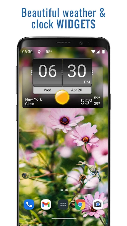 3D Flip Clock & Weather Screenshot1