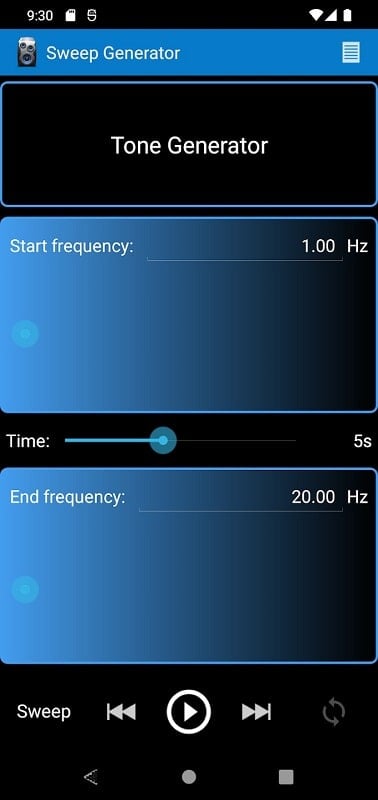 Tone Generator PRO Screenshot1