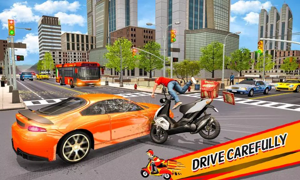 Pizza Delivery Boy Bike Games Screenshot2