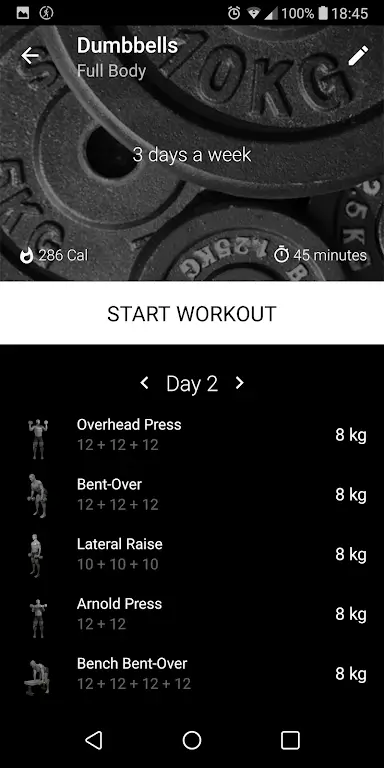 Dumbbell Home Workout Screenshot1