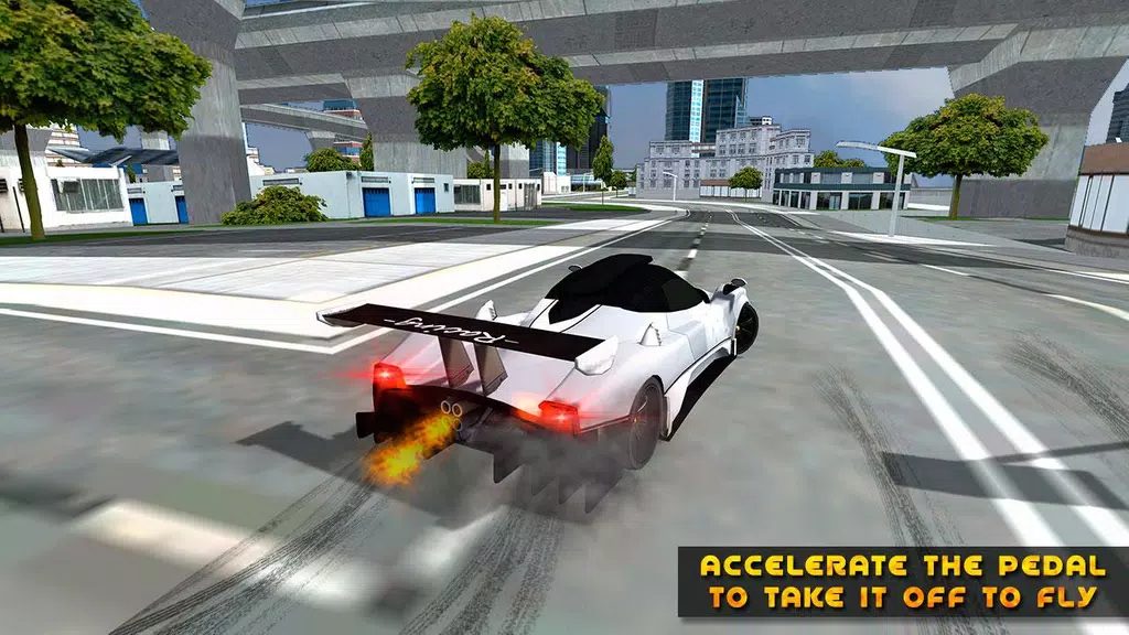 Flying Car Game driving Screenshot4