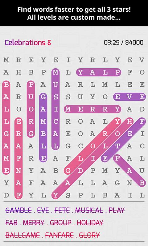 Super Word Search Puzzles Screenshot4