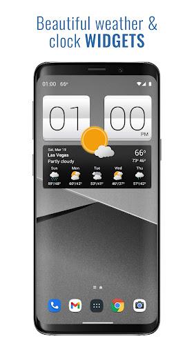 Sense V2 Flip Clock & Weather Screenshot1