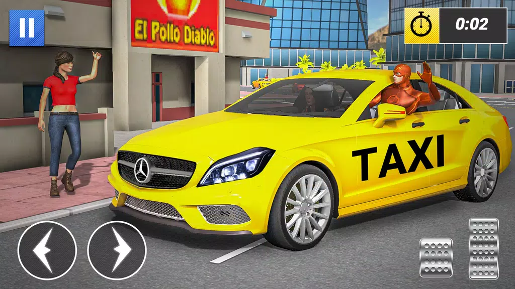 Superhero Car Games Taxi Games Screenshot3