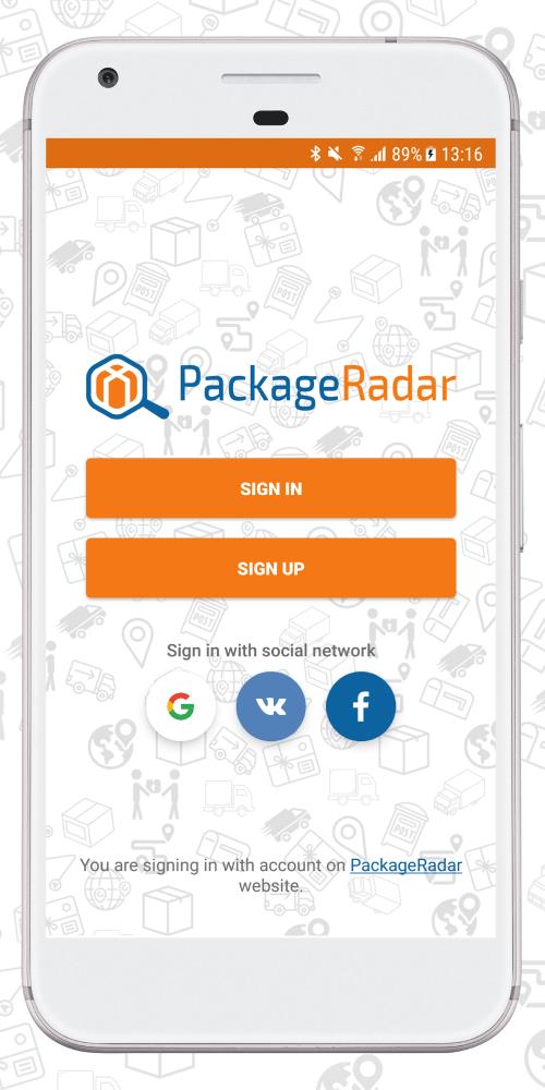 PackageRadar Screenshot1