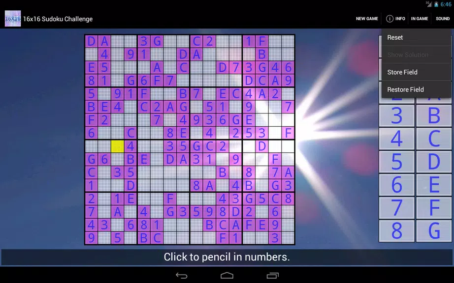 16x16 Sudoku Challenge HD Screenshot4