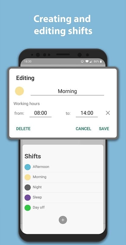 Simple Shift - work schedule Screenshot2