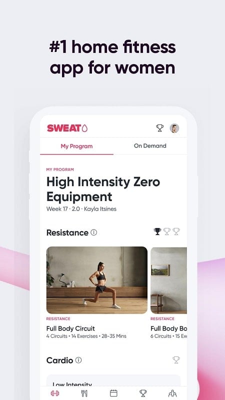 Sweat: Fitness App For Women Screenshot2