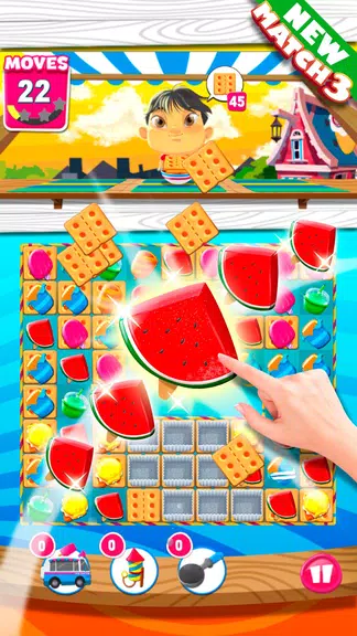 Ice Cream Match 3 Puzzle Game Screenshot1