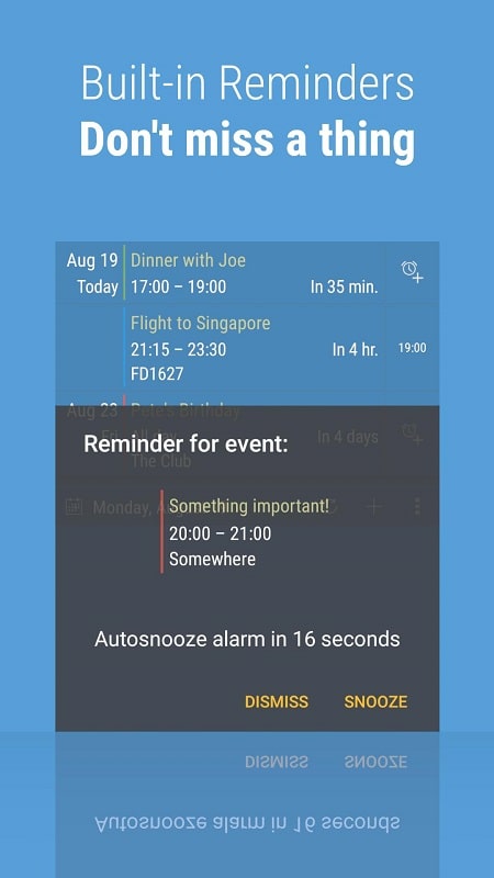 Calendar Widget: Month/Agenda Screenshot2