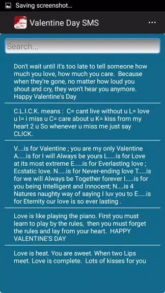 Valentine Day SMS Screenshot3