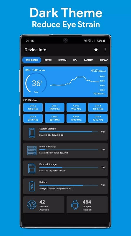 Device Info: System & CPU Info Screenshot2