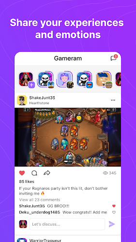 Gameram: Gaming social network Screenshot3