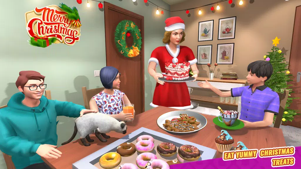 Santa Mom Happy Christmas Game Screenshot2