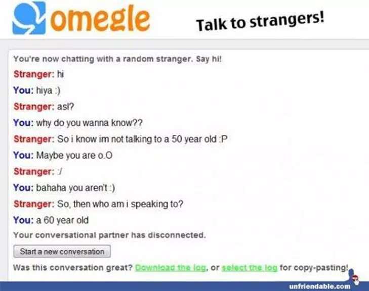 Omegle:Talk To strangers Screenshot1