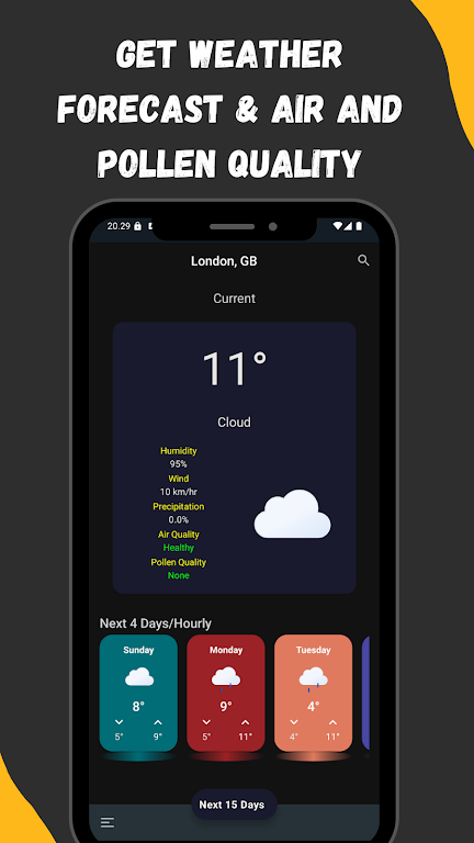 Weather Alert Forecast Pro Screenshot1