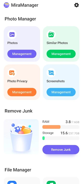 MiraManager - File Manager Screenshot1