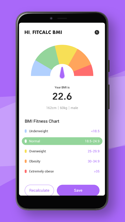 FitCalc BMI Screenshot1