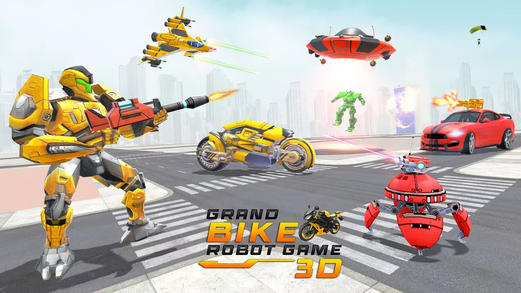 Bike Robot Shooting: War Games Screenshot1