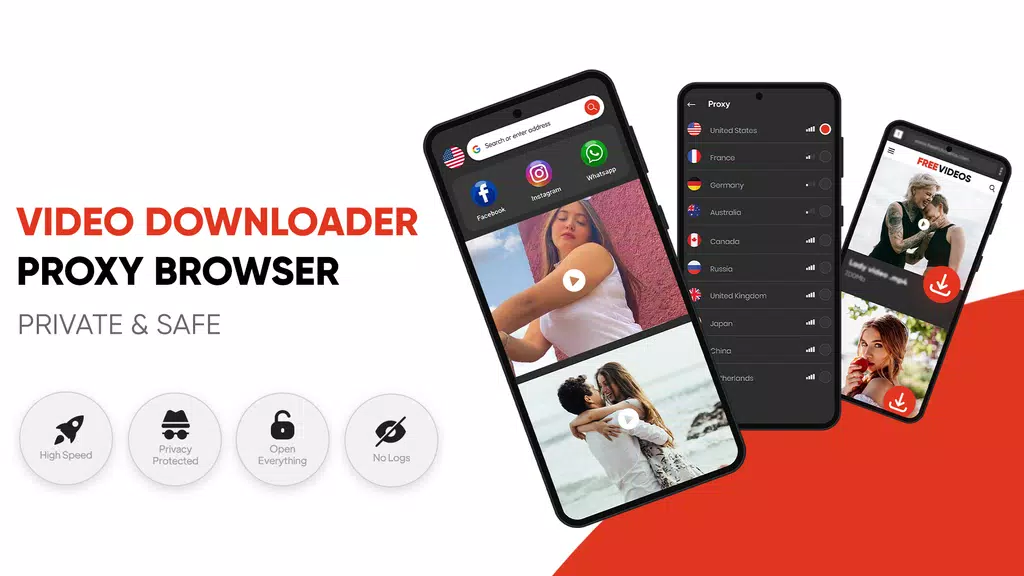 Video Downloader Proxy Browser Screenshot1