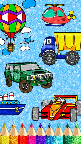 Car Coloring Game offline Screenshot4