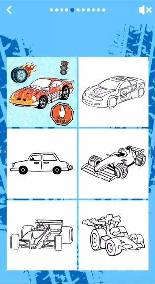 Car Coloring Game offline Screenshot1