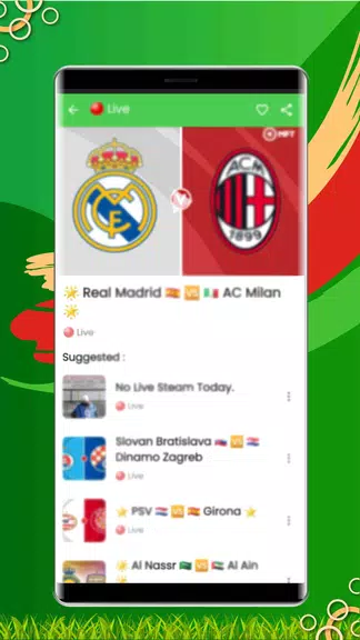 Live Sports Stream - soccer TV Screenshot1