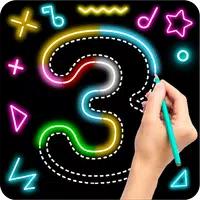 Learn To Draw Glow Numbers APK