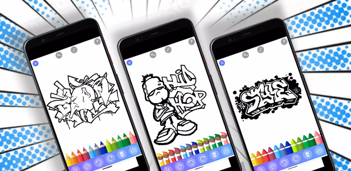 Coloring Graffiti Glitter Screenshot1