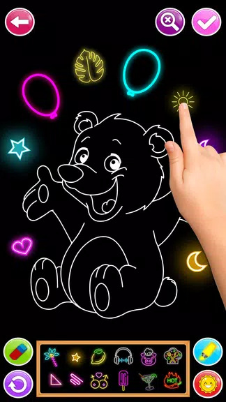 Learn To Draw Glow Numbers Screenshot3