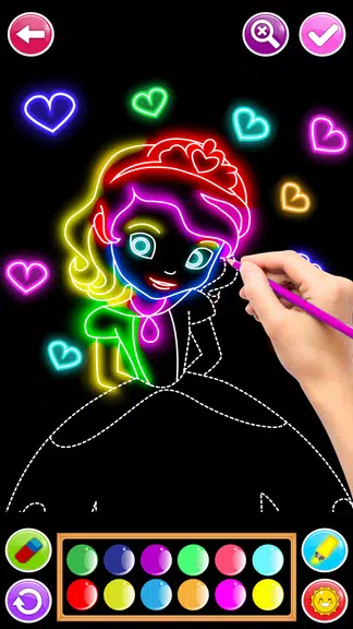 Learn To Draw Glow Numbers Screenshot2