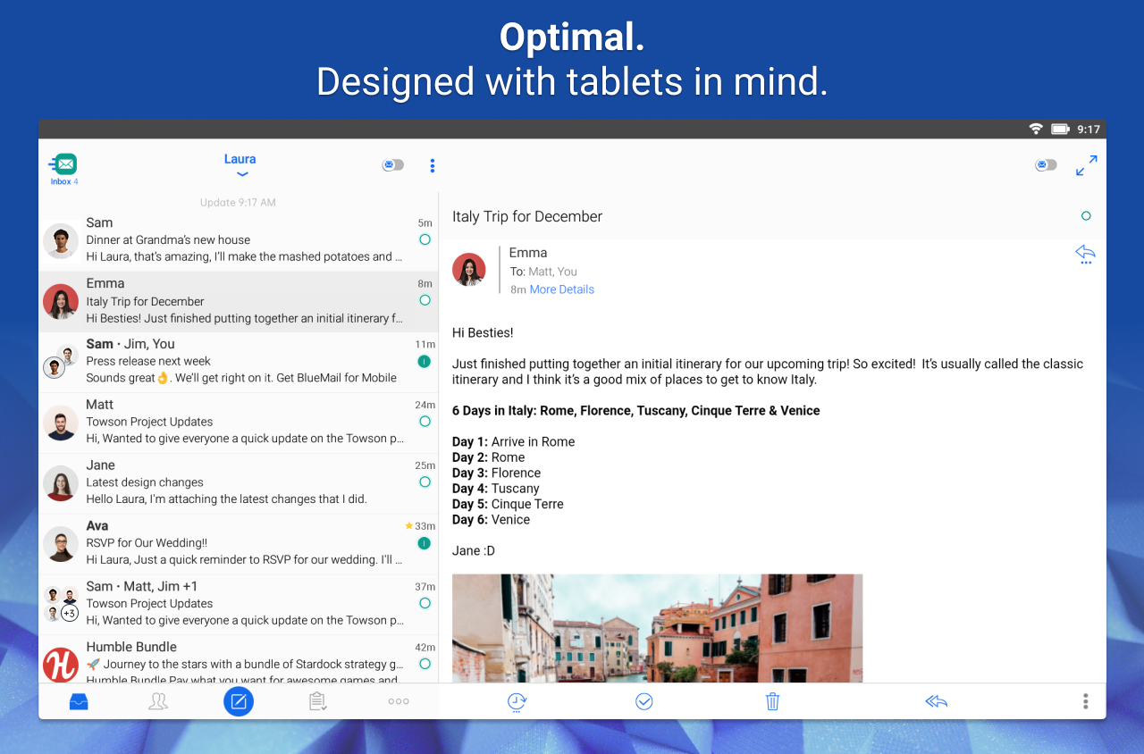 Email Blue Mail - Calendar Screenshot9