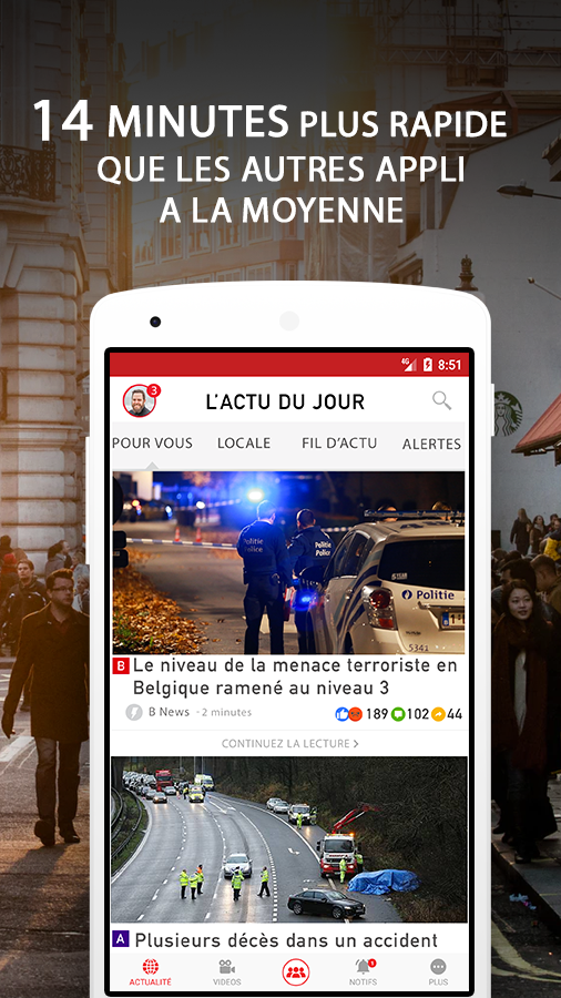 Alertes info Belgique Screenshot2