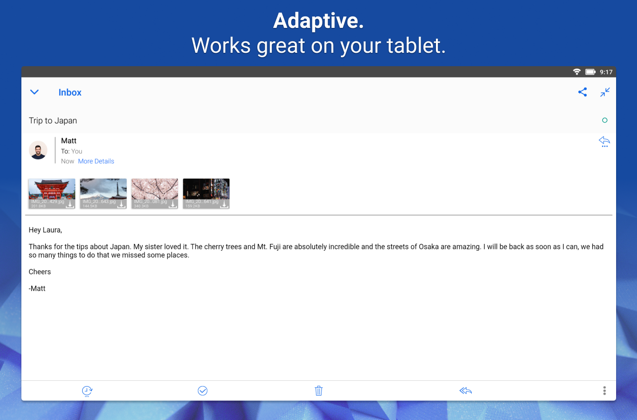 Email Blue Mail - Calendar Screenshot11