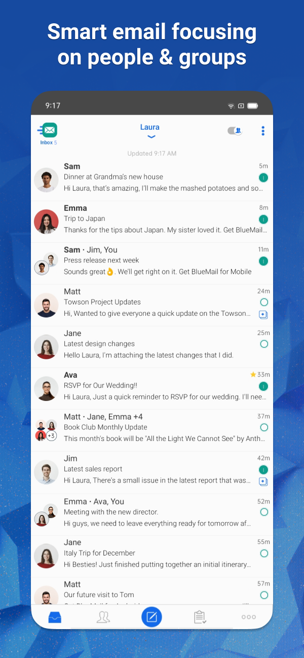 Email Blue Mail - Calendar Screenshot5
