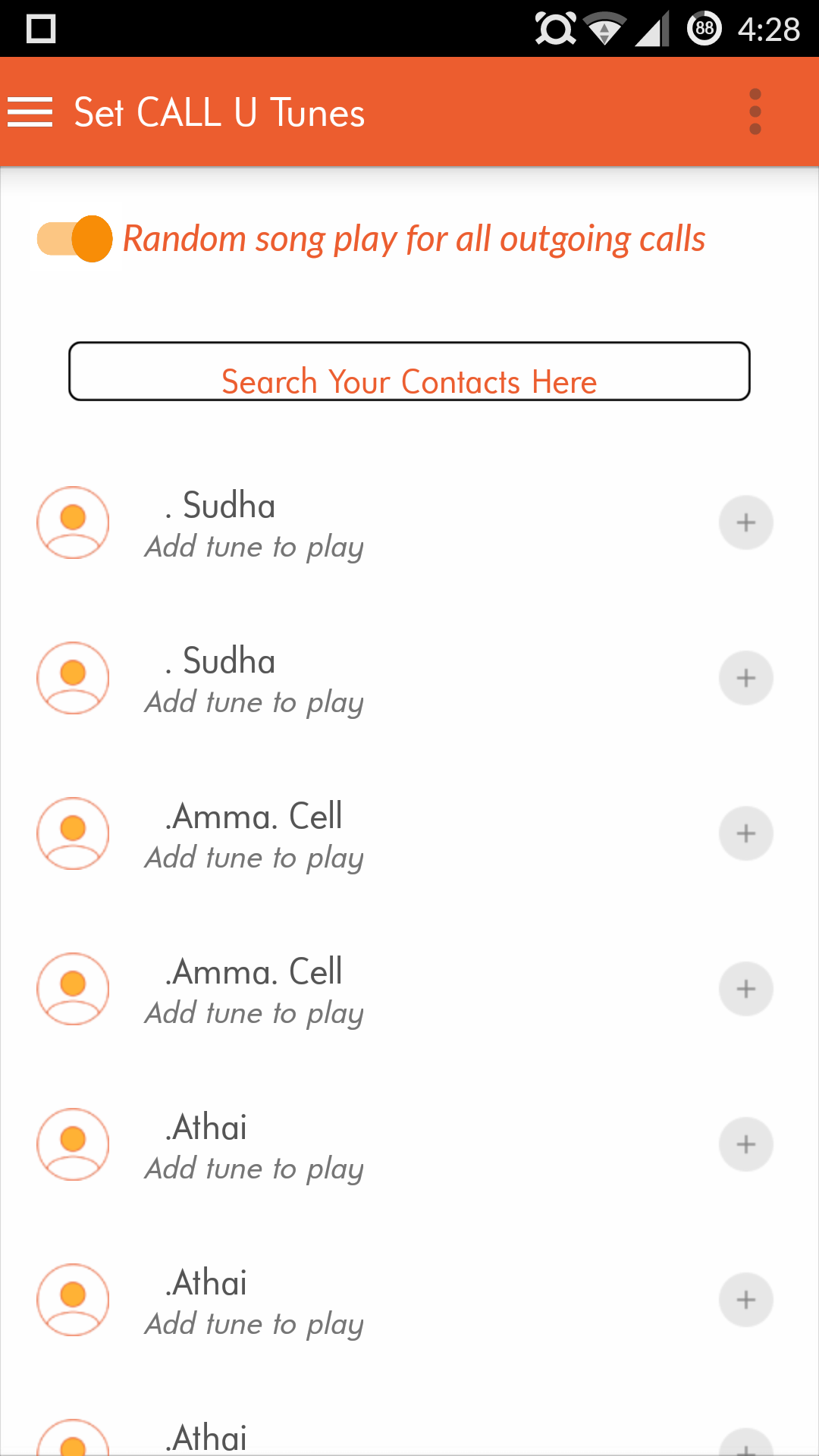 Wring Free Caller Tunes Screenshot6