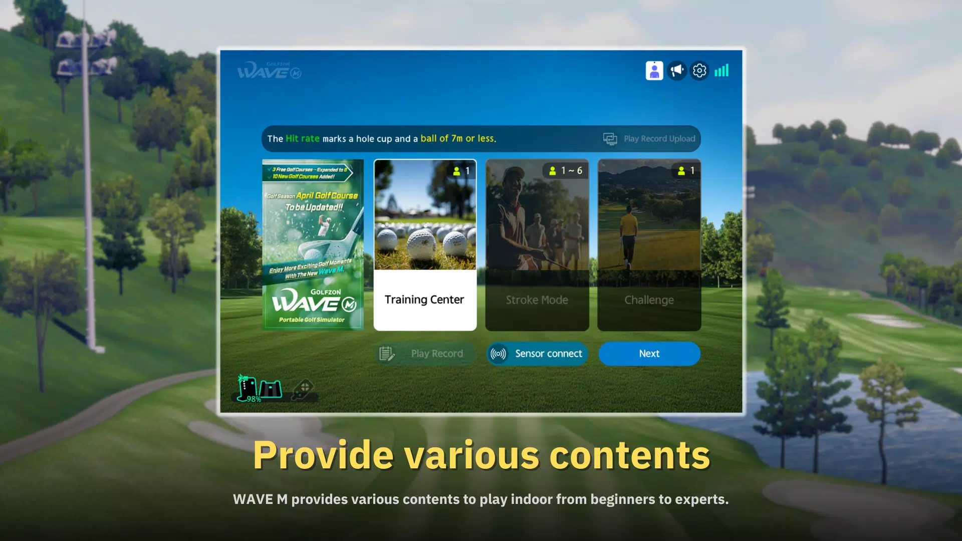 Golfzon WAVE M Screenshot6
