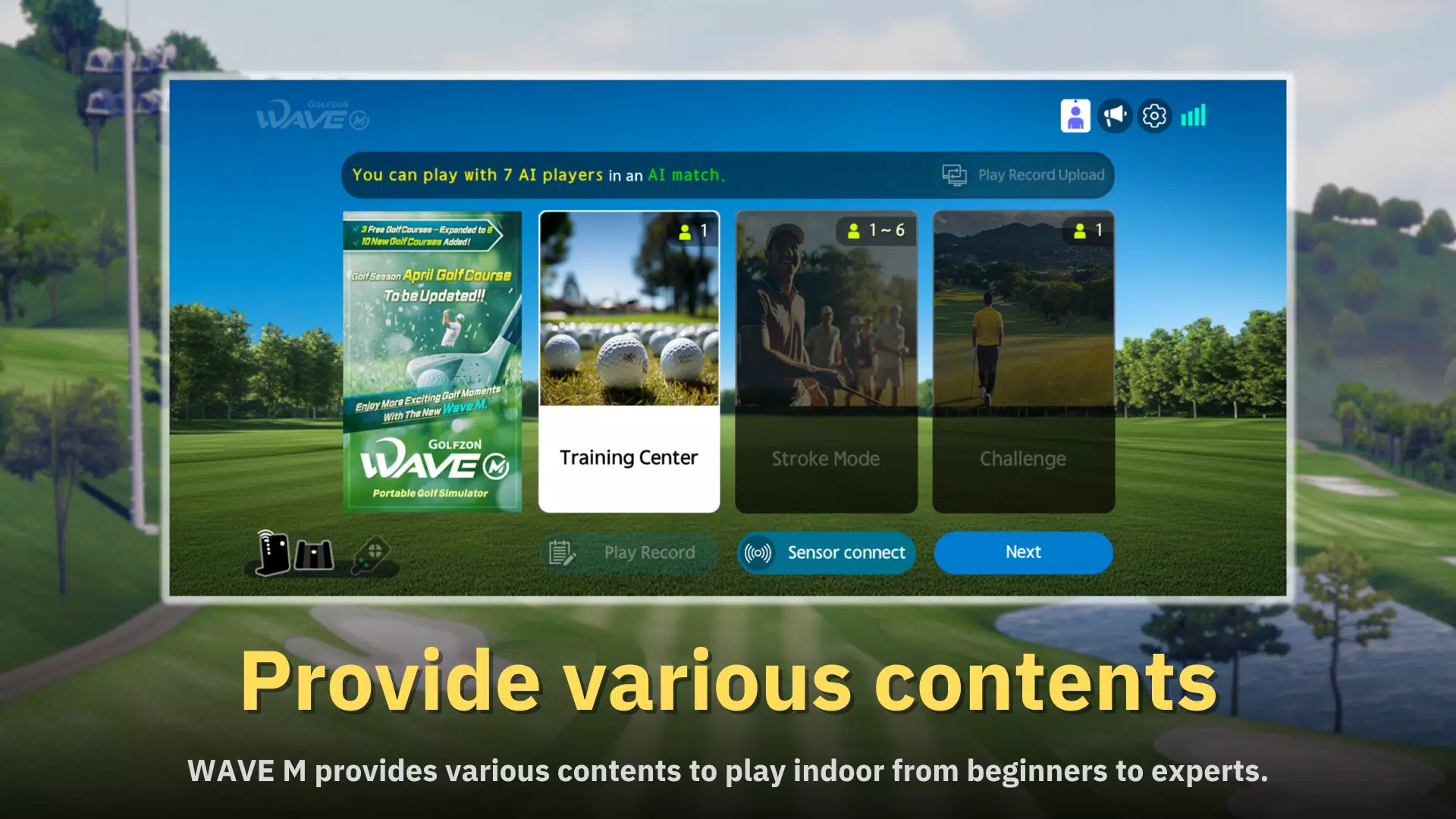 Golfzon WAVE M Screenshot1