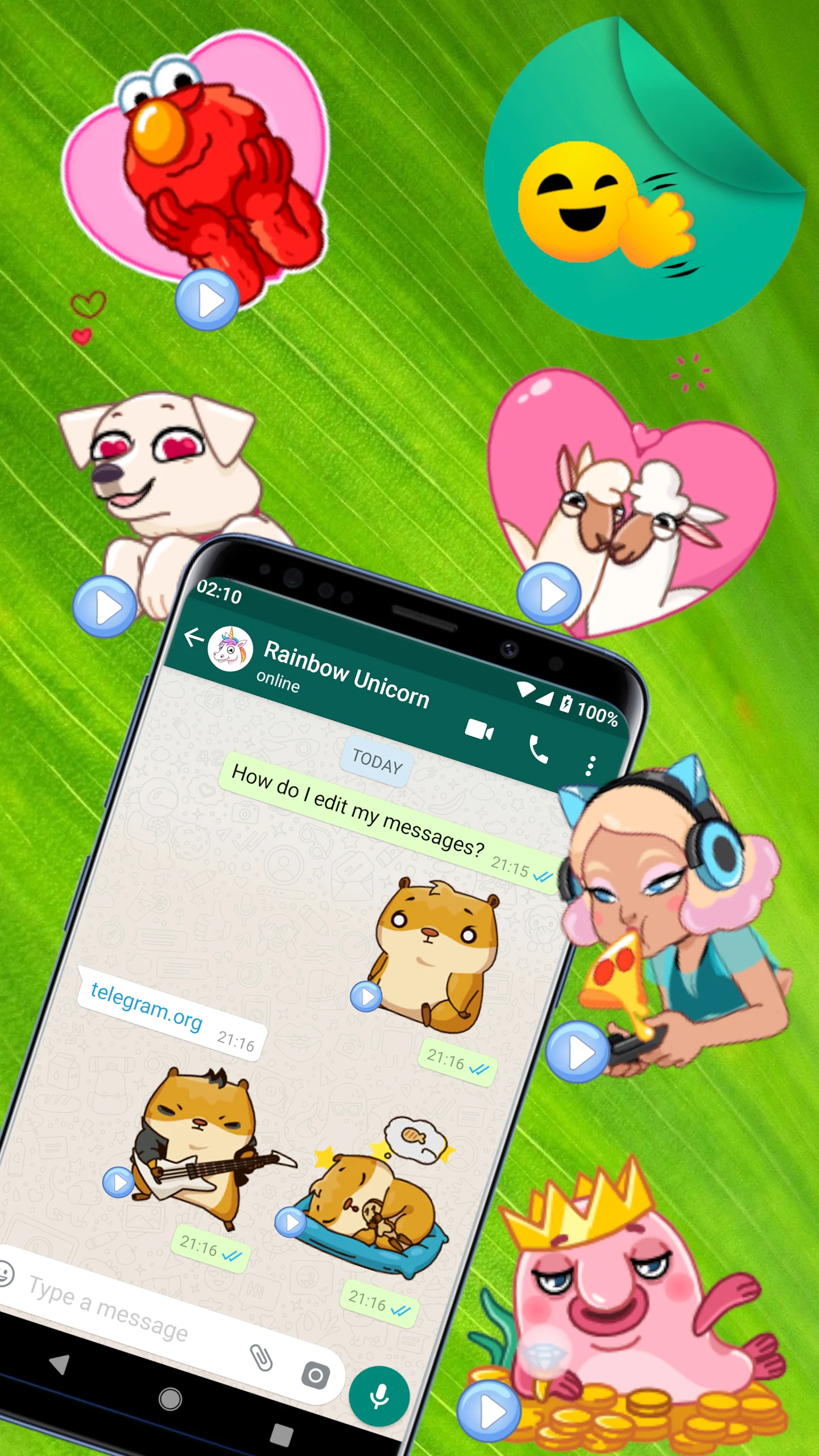 WASticker Moving Stickers Screenshot1