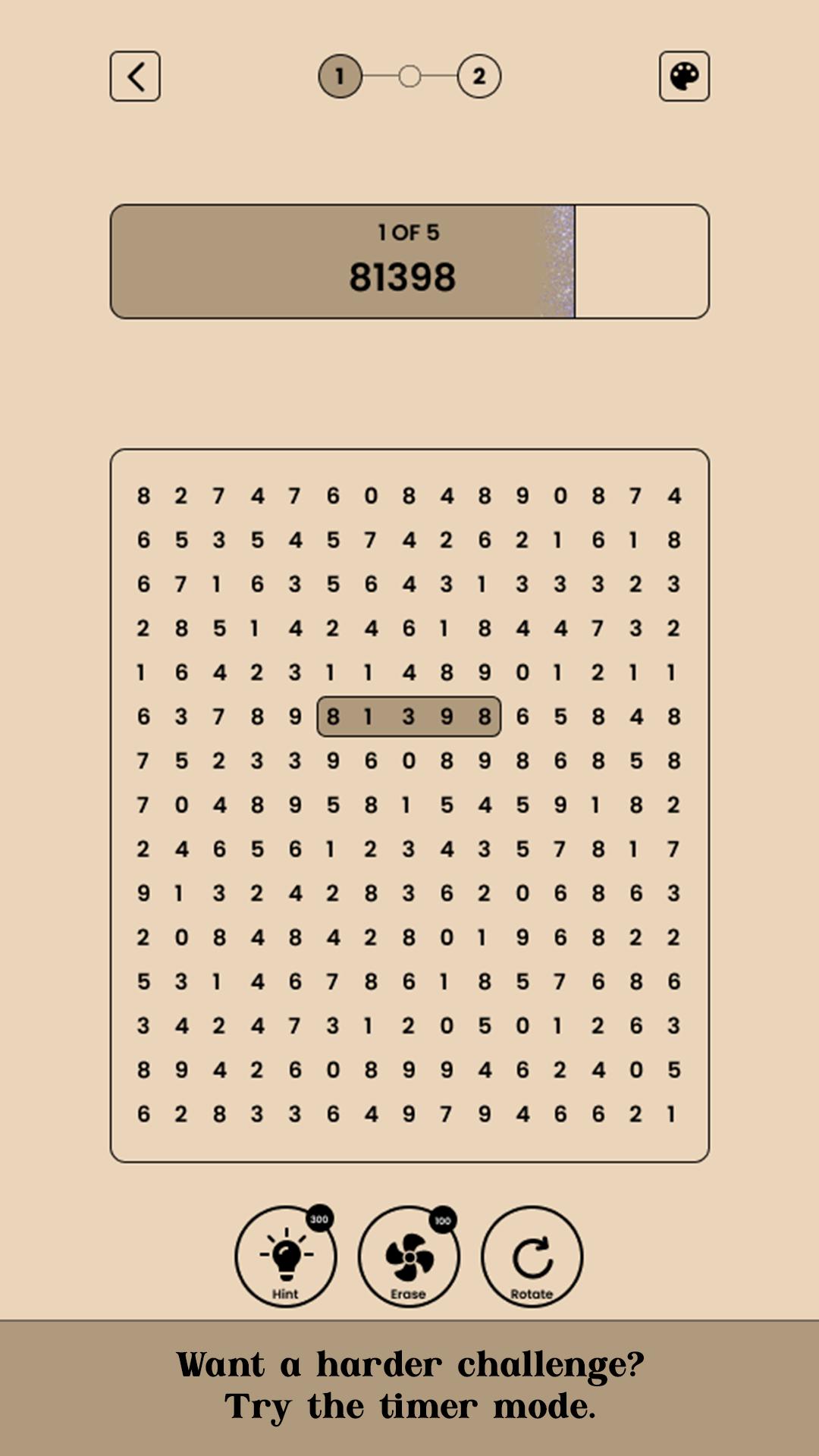 Number Search - Hardest Game Screenshot2