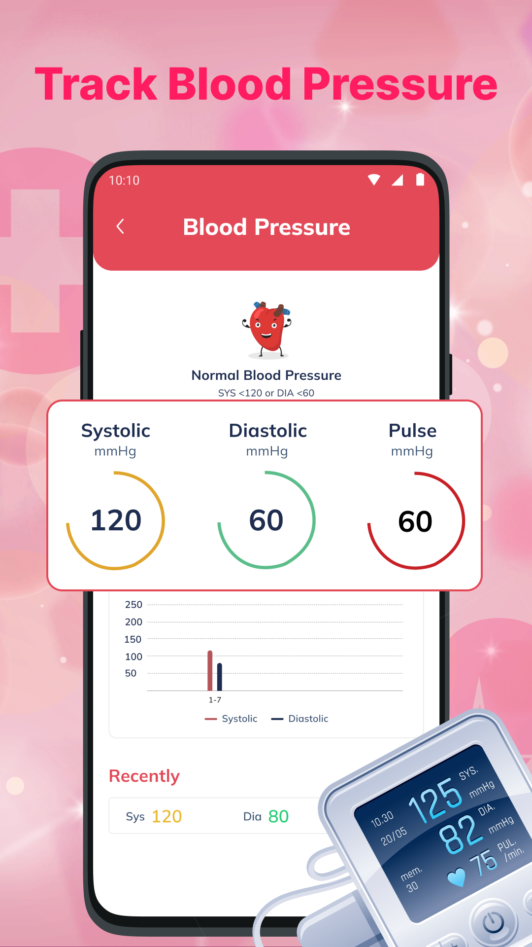 Blood Pressure App: Bp Log Screenshot1