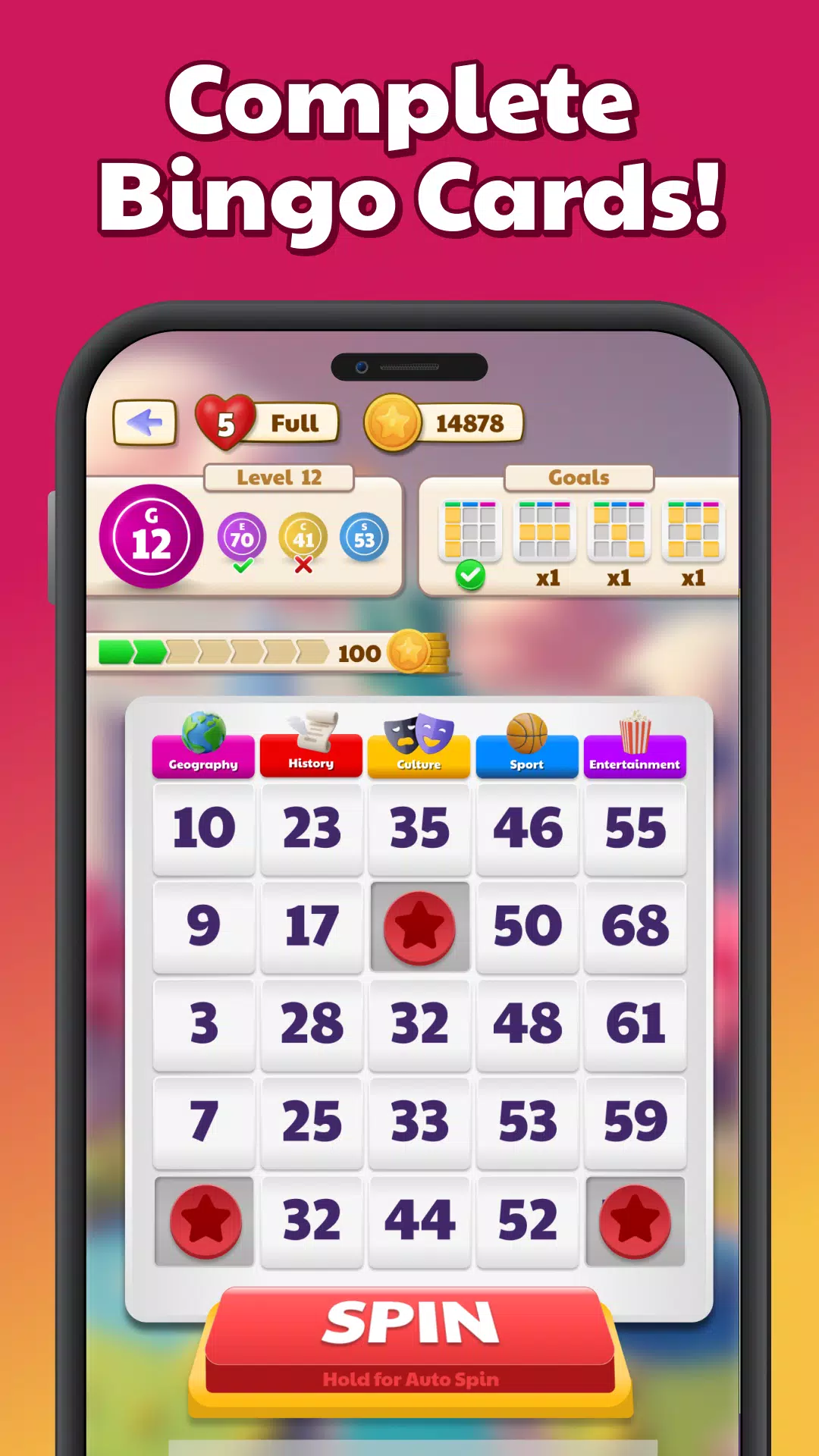 Quiz Bingo World Tour Screenshot2