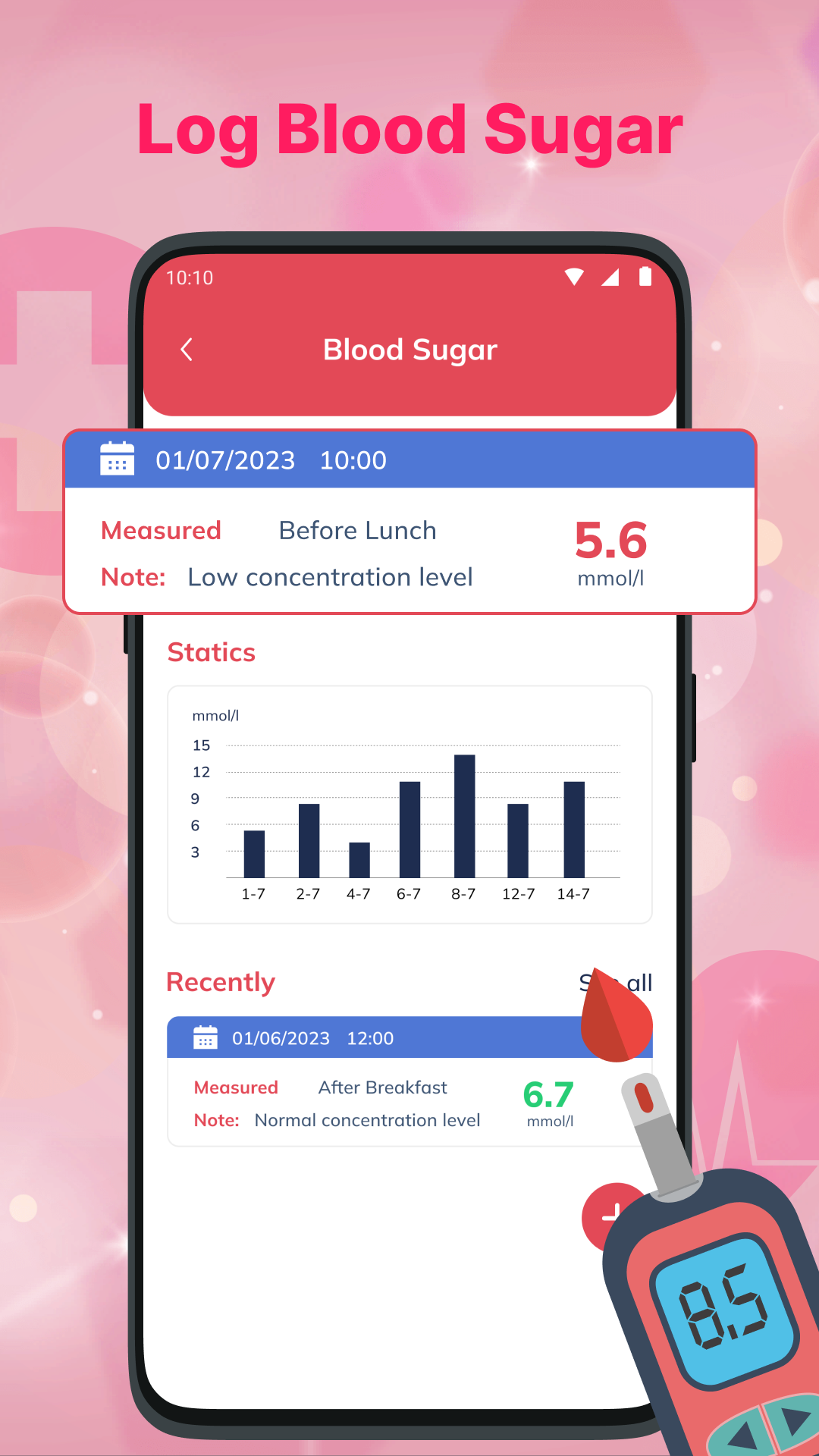 Blood Pressure App: Bp Log Screenshot2