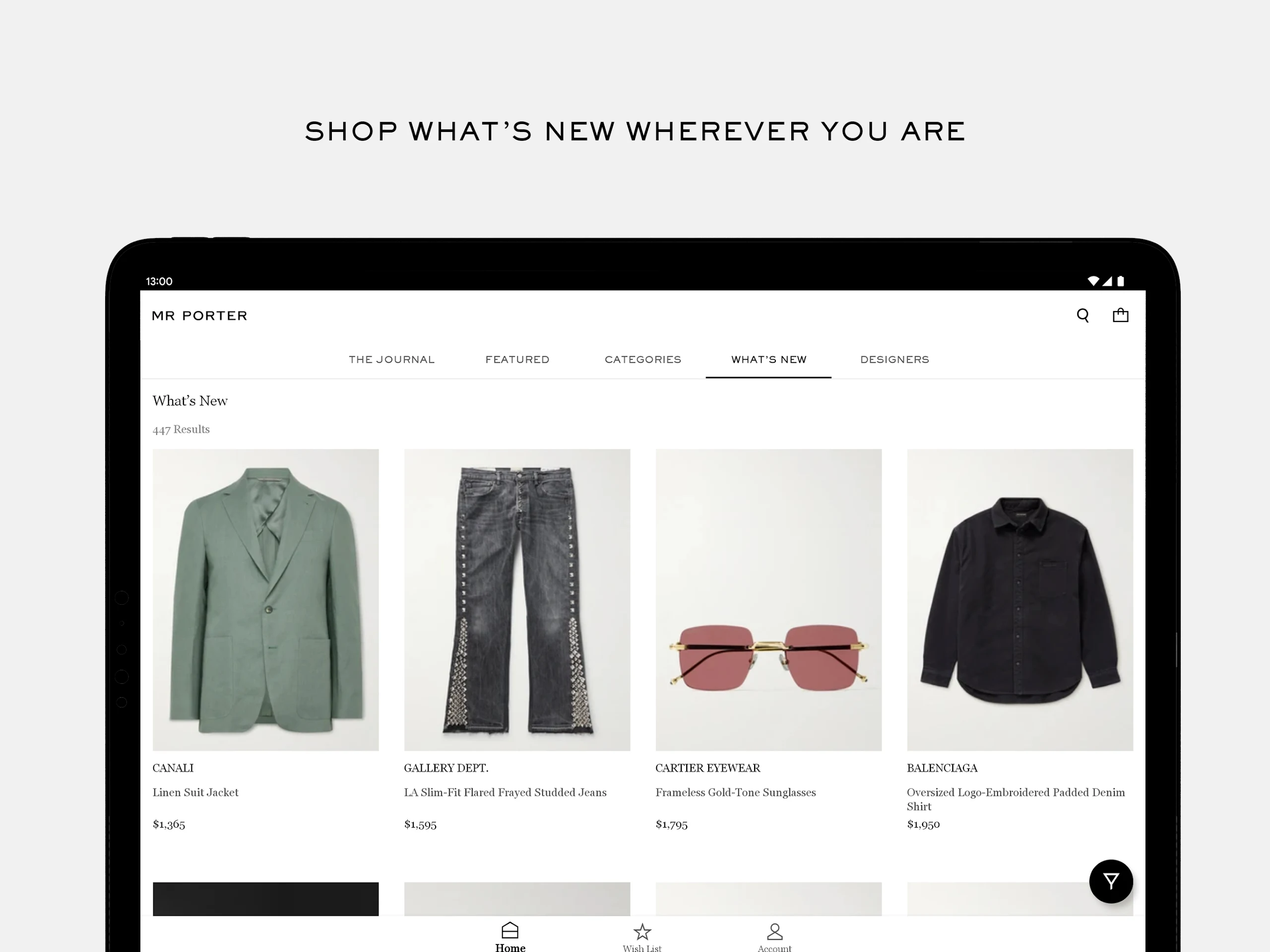 MR PORTER: Shop men’s fashion Screenshot11