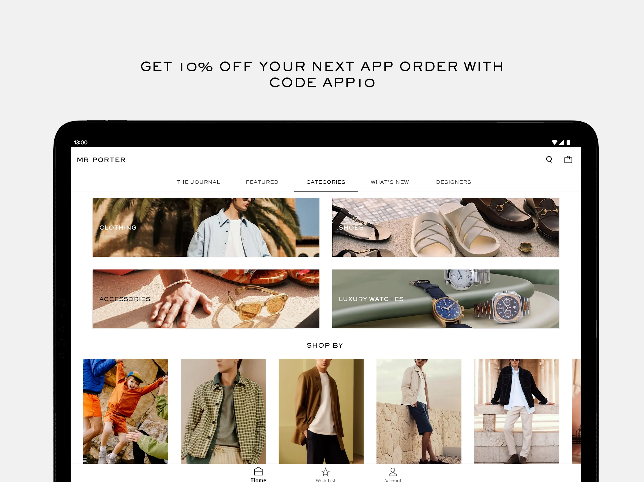 MR PORTER: Shop men’s fashion Screenshot9