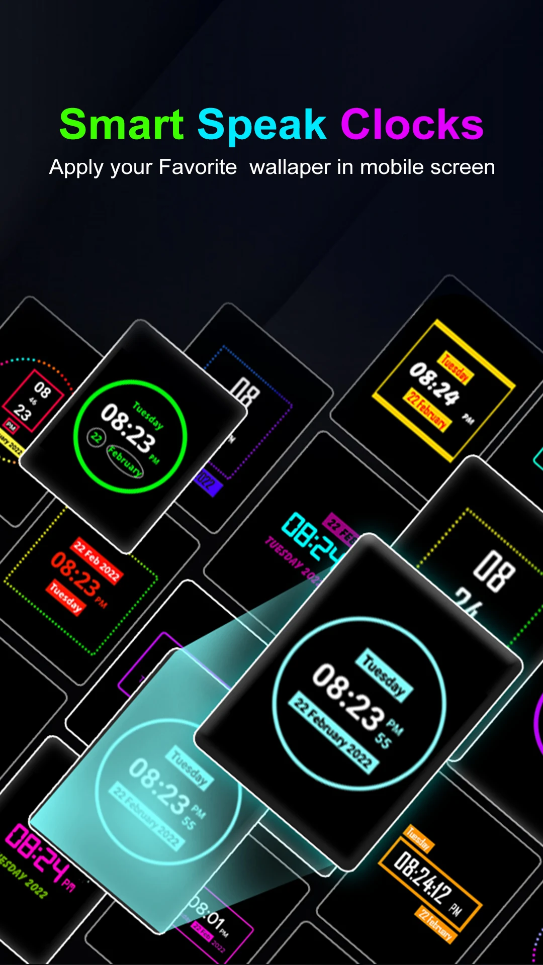 Speak Clock Smart Watch AOD Screenshot2
