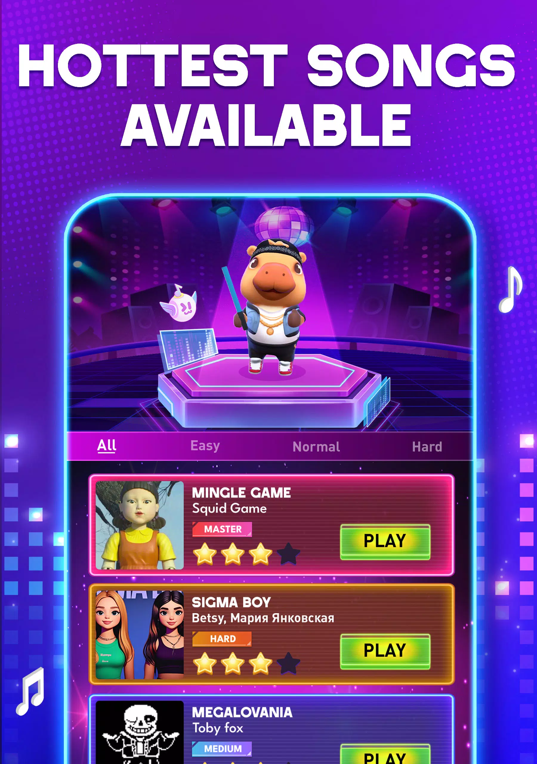 Capy Saber Surf: 3D Dance Rush Screenshot1
