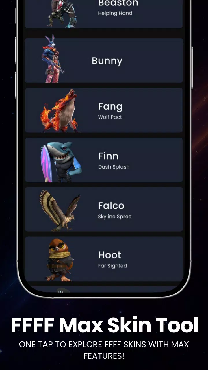 FFFF max Skin Tools & Diamonds Screenshot6