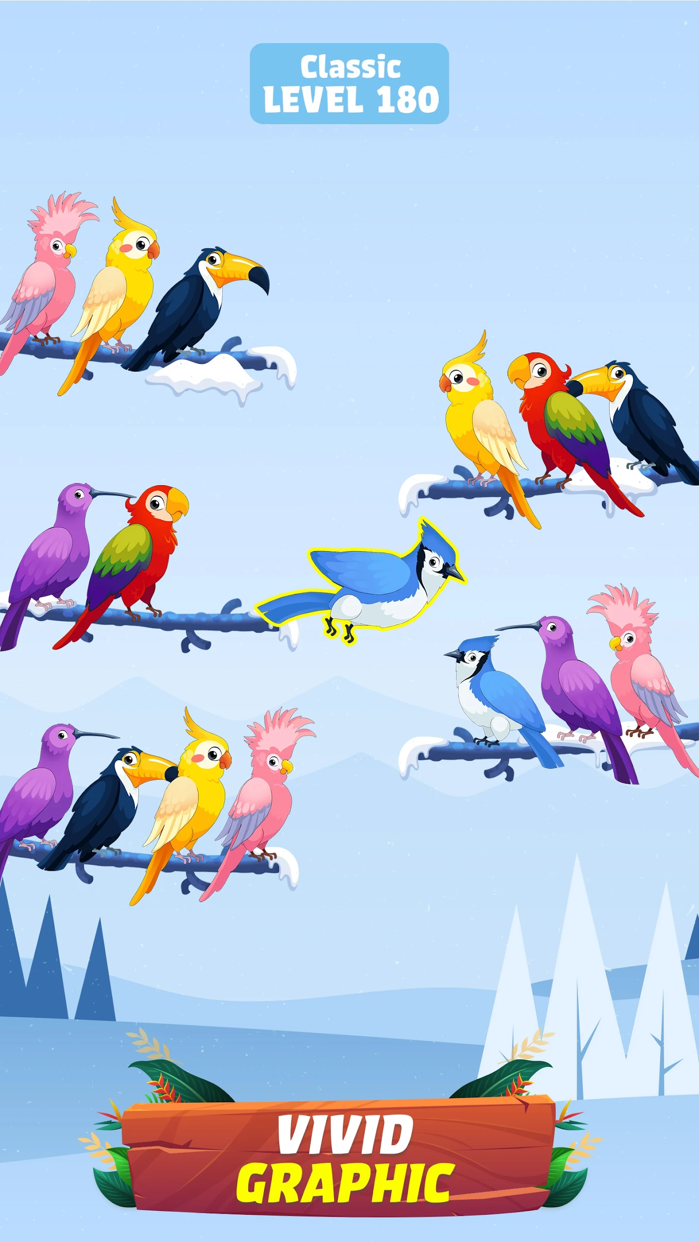 Bird Sort - Color Birds Game Screenshot13